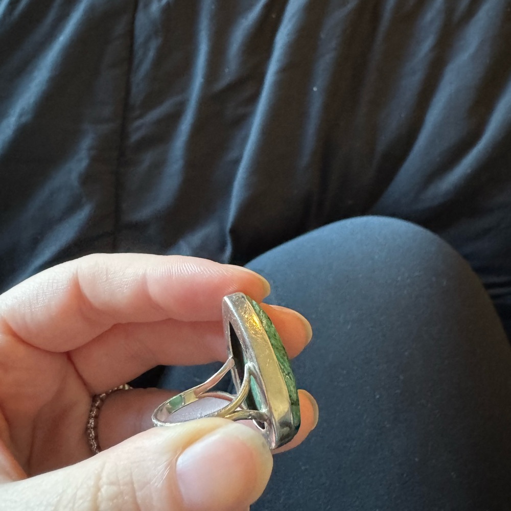 Malachite Statement Ring - image 4